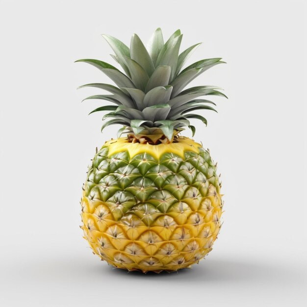 PSD pineapple fruit psd on a white background