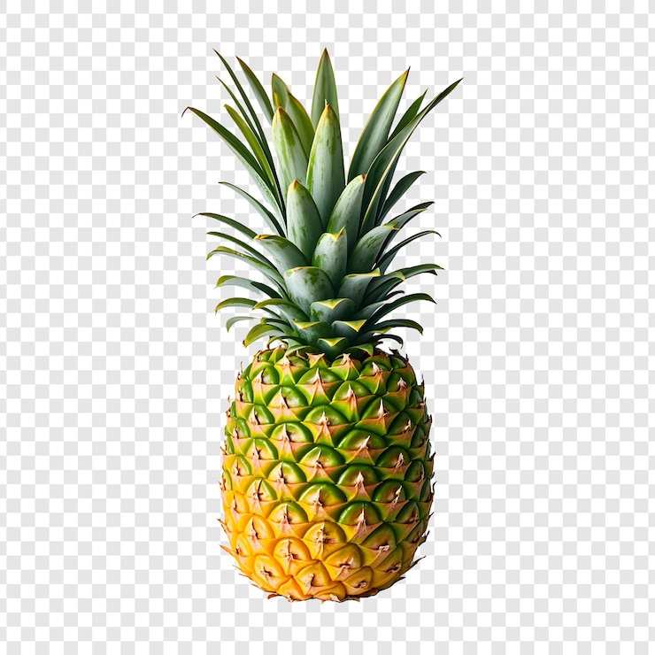 PSD a pineapple is on a transparent background