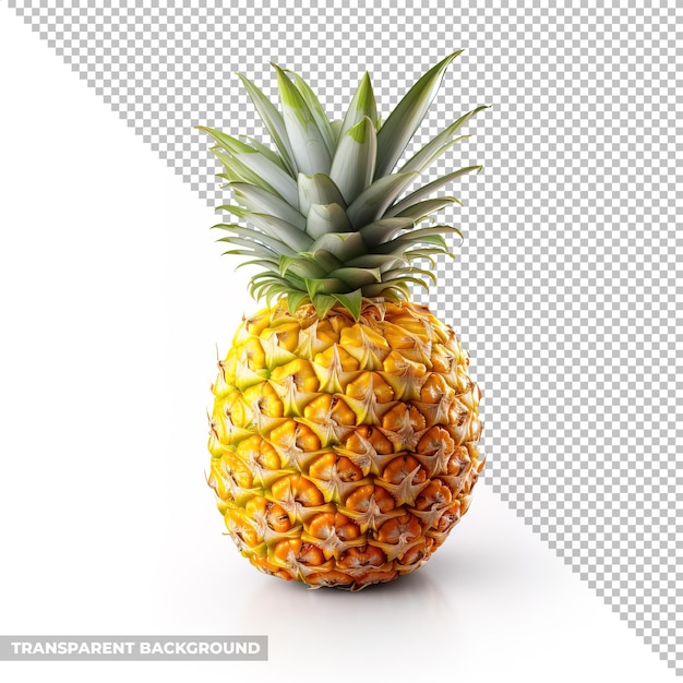 PSD pineapple isolated without background