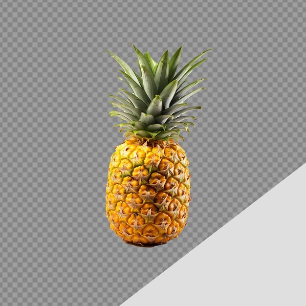 Png di ananas isolato su uno sfondo trasparente