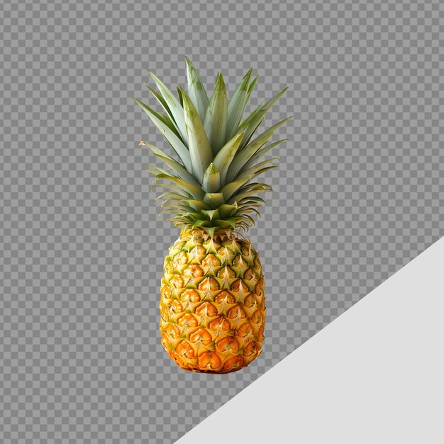 Png di ananas isolato su uno sfondo trasparente