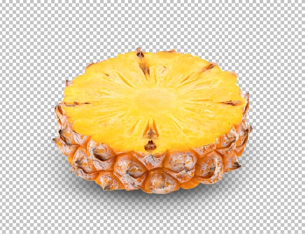 PSD pineapple slices isolated onalpha layer