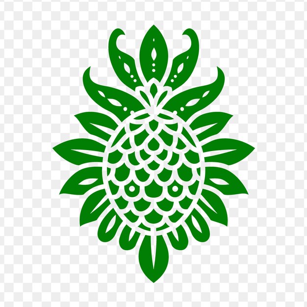 PSD pineapple on a transparent background