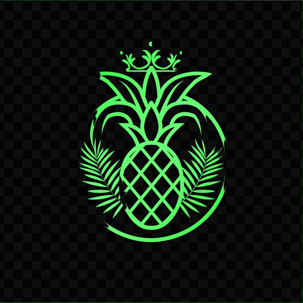 PSD pineapple on a transparent background