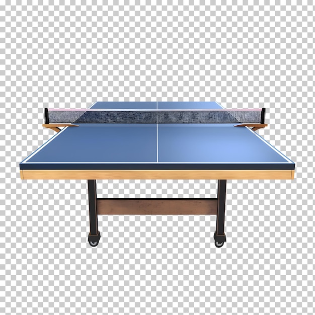 PSD ping pong table isolated on transparent background