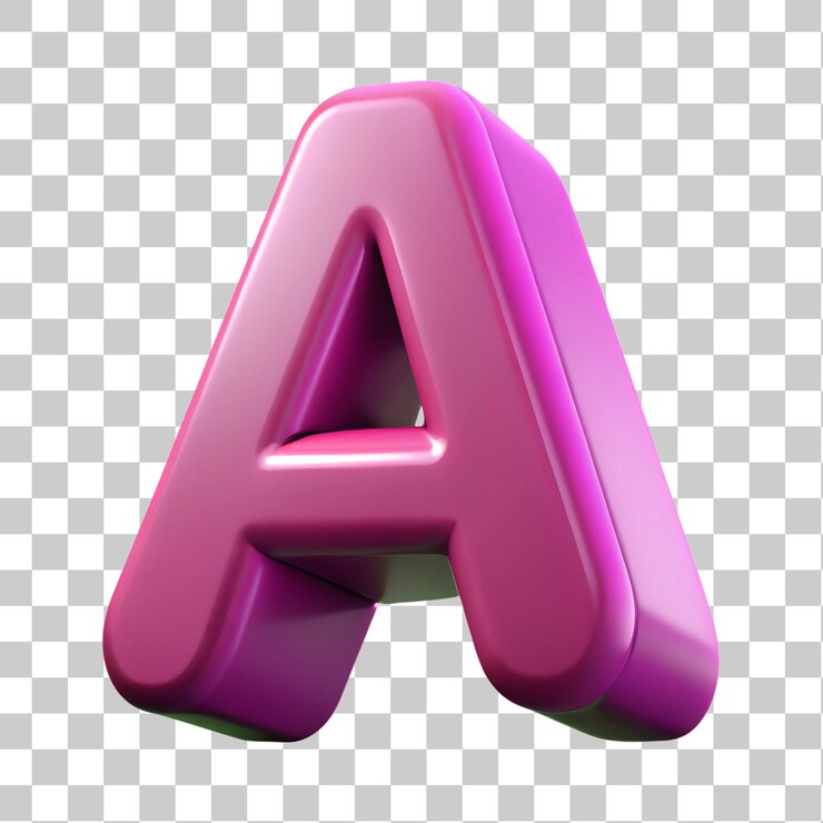 PSD ピンク 3d 文字 a