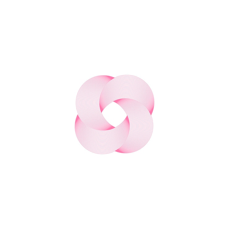 PSD pink abstract lines element