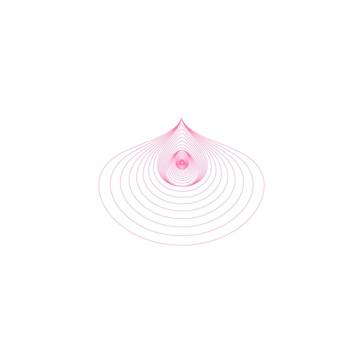PSD pink abstract lines element