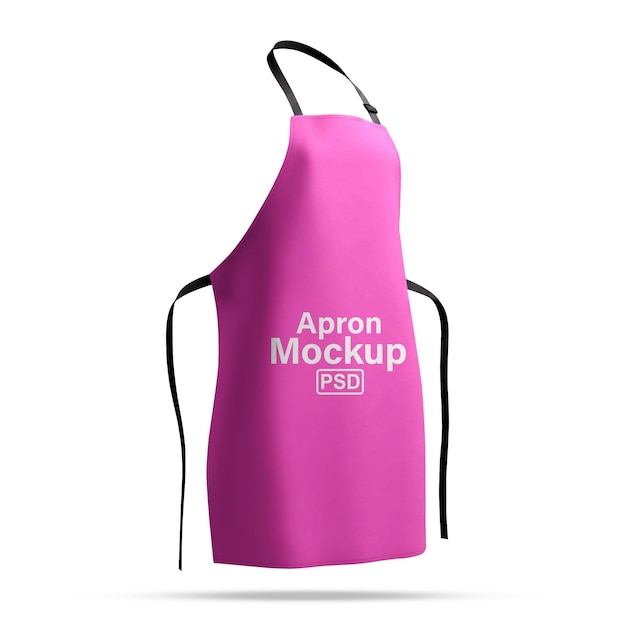 pink apron mockup for culinary professionals