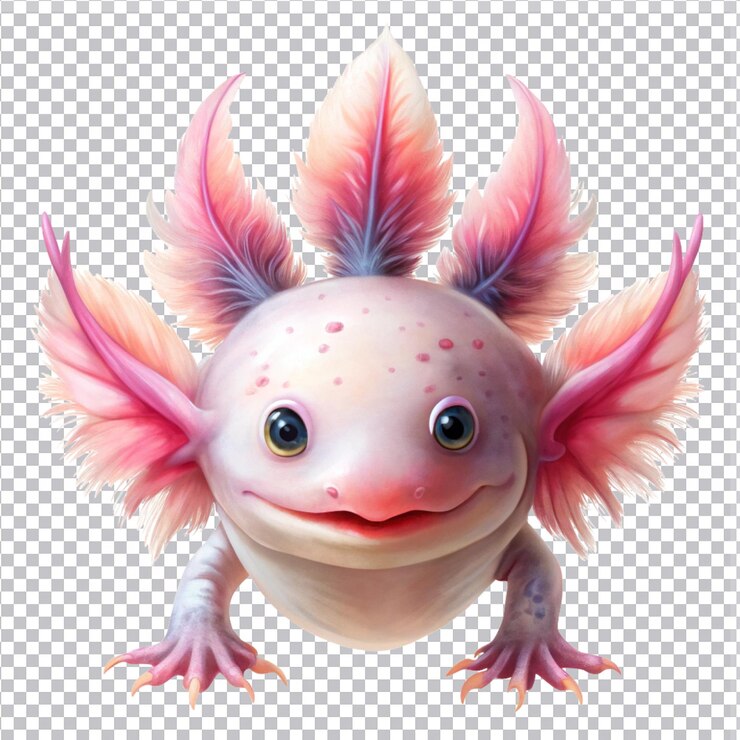 PSD 透明背景上的粉紅色魚