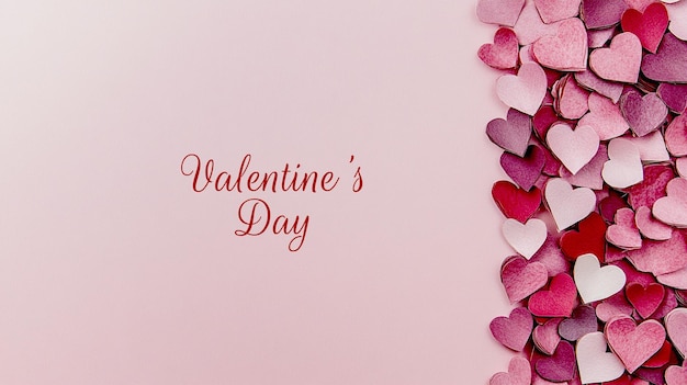 a pink background with hearts and a pink background with a text that says valentine  s day