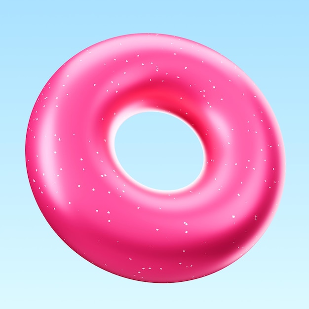 a pink balloon with a pink circle on it