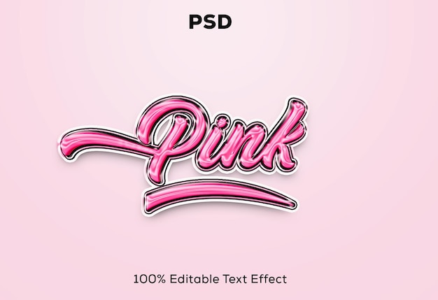 PSD pink balloons with pink text that says pink in the middle.