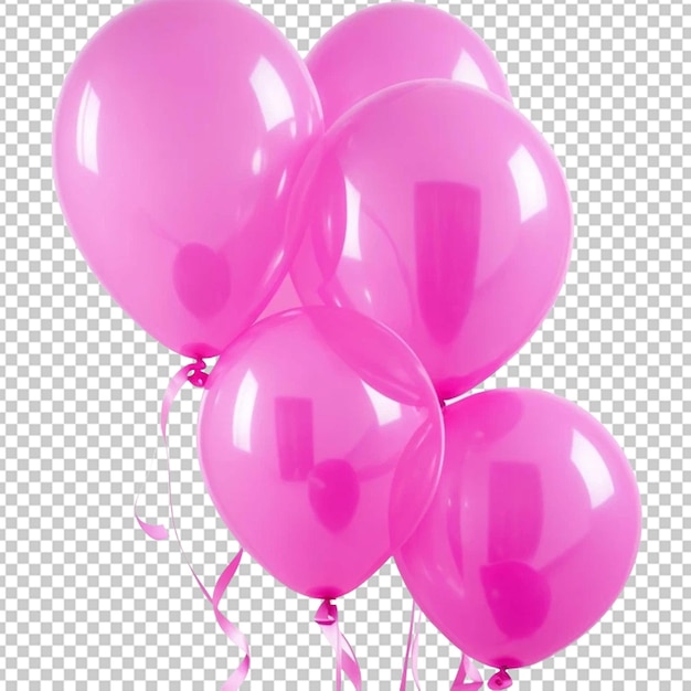 Pink balloons