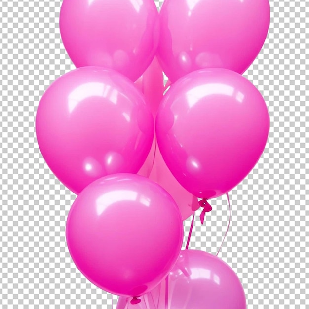 PSD pink balloons