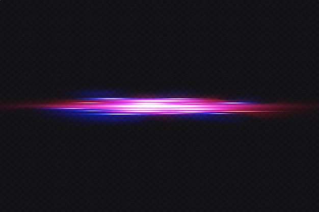 PSD pink and blue lights lens flare on a dark background