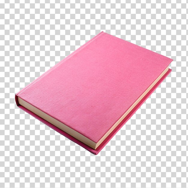 PSD a pink book on transparent background