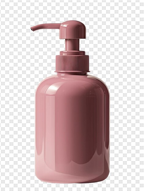 PSD a pink bottle of spray with a red cap