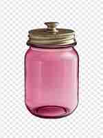 PSD a pink bottle with a gold cap and a gold rim