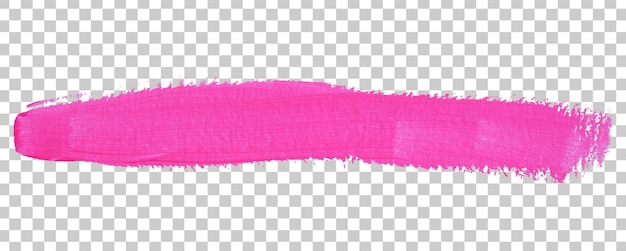 pink brush stroke isolated on white background