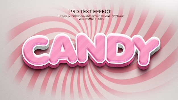Pink Candy Tekst Effect