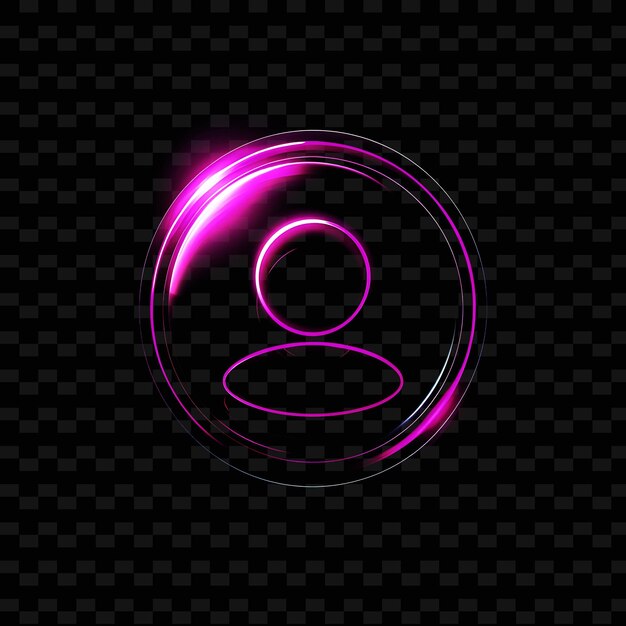 A pink circle with a g on it with a pink circle on the bottom