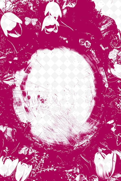 PSD a pink circle with a white circle in the middle