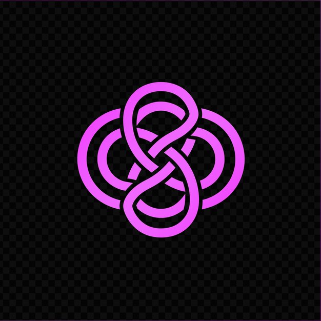 PSD pink circles on a black background