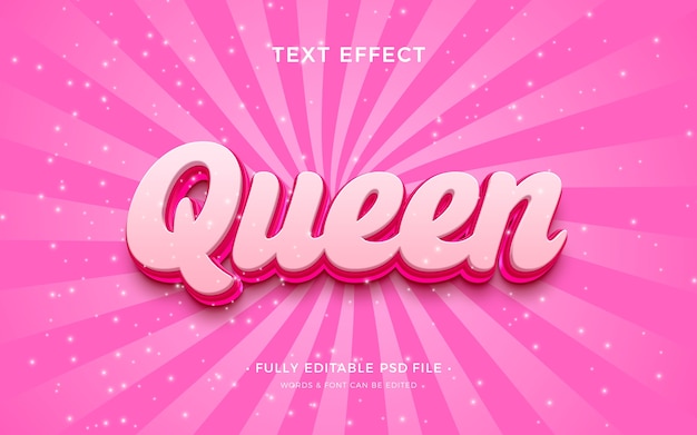 PSD pink feminine text effect