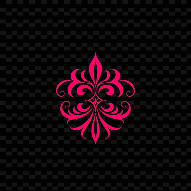 PSD pink flower on a black background