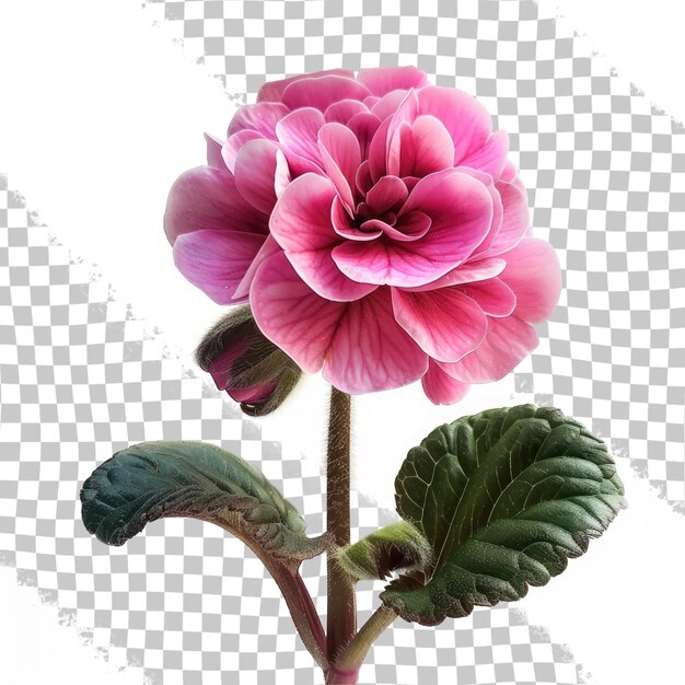 PSD un fiore rosa con un fiore rosa su di esso