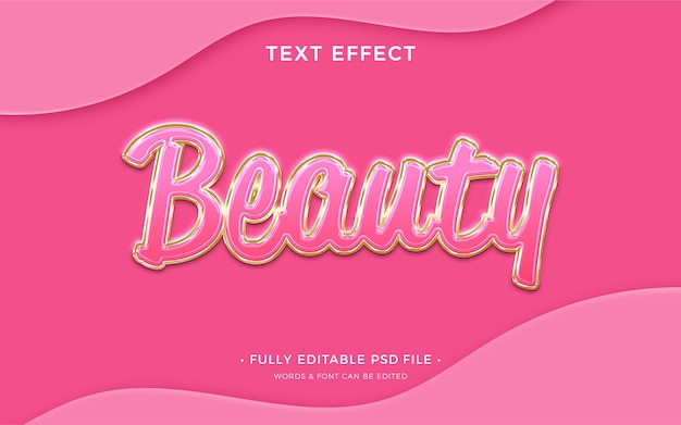 Pink girly text effect