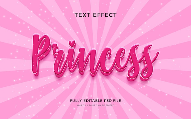 PSD pink girly text effect