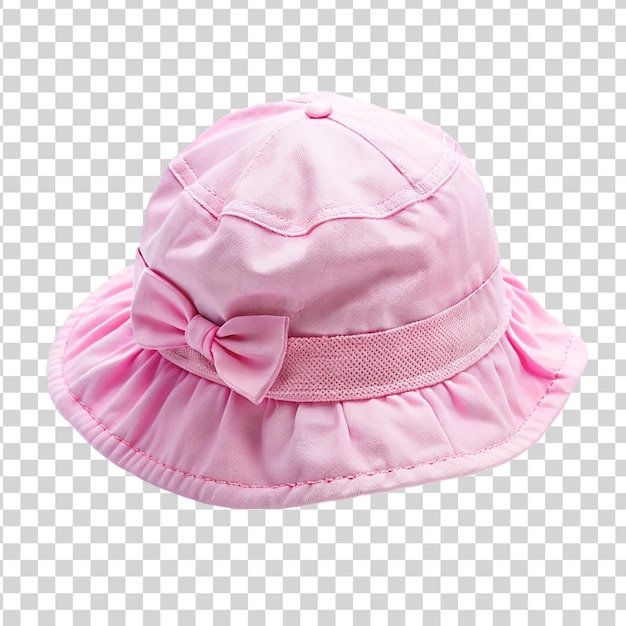 Pink hat isolated on transparent background