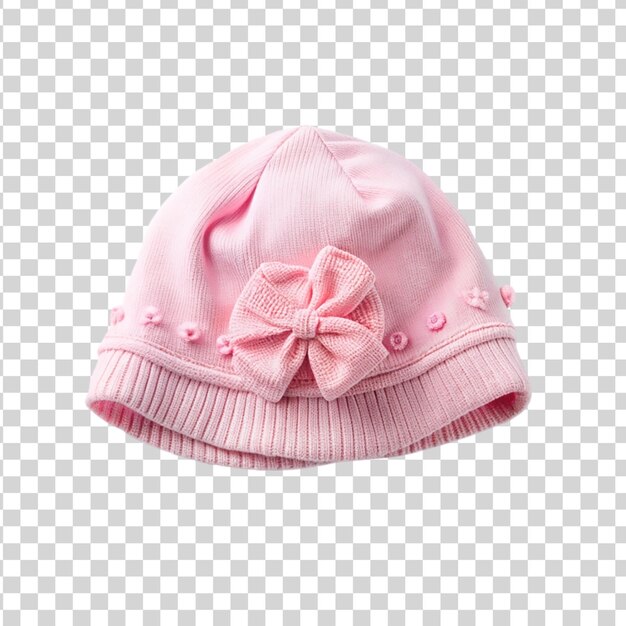 Pink hat isolated on transparent background