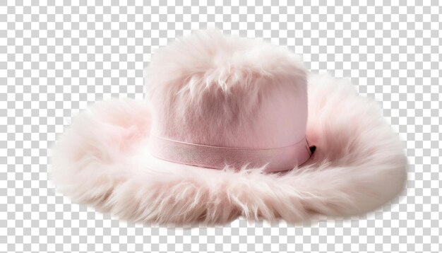 PSD pink hat isolated on transparent background