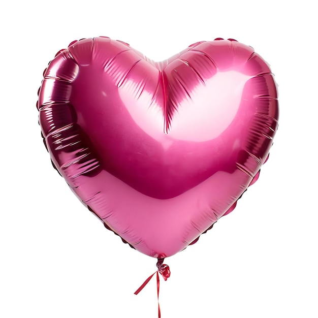 PSD pink heart shaped balloon