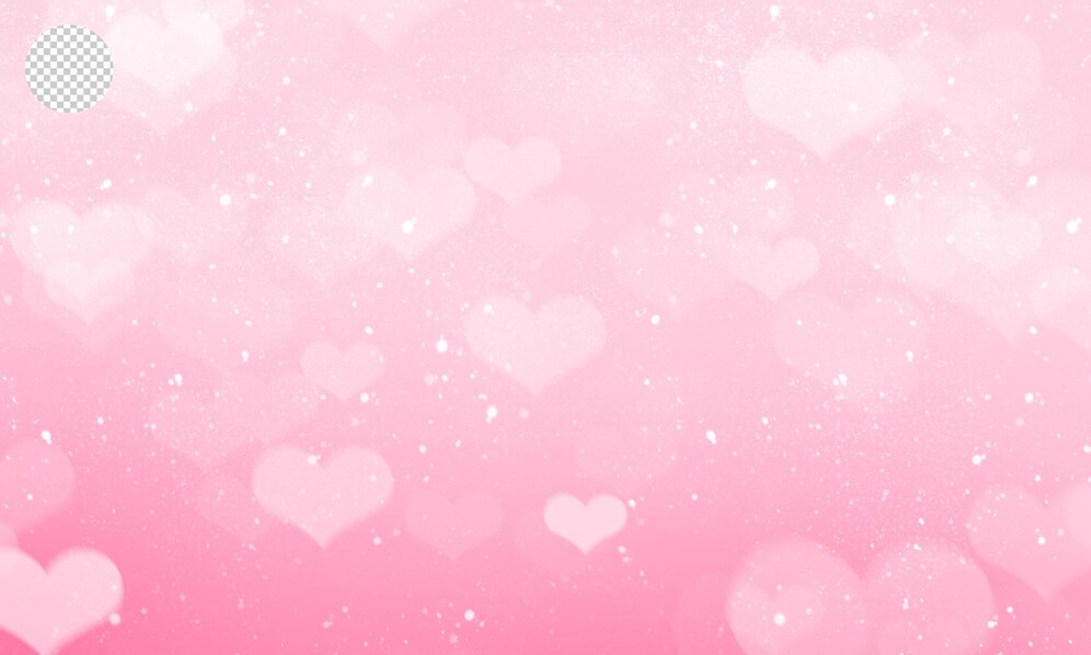 Premium PSD | Pink hearts