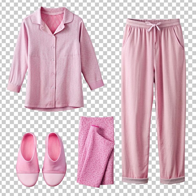 PSD pink and isolated realistic sleepwear house slippers sleeptime