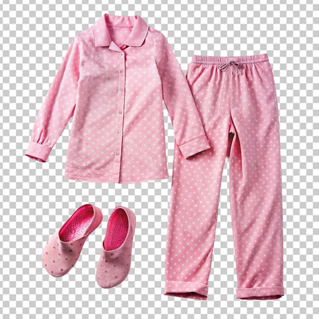 PSD pink and isolated realistic sleepwear house slippers sleeptime