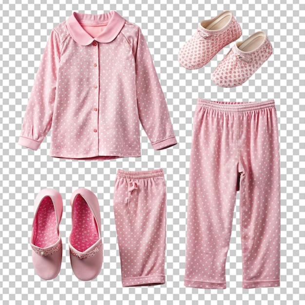 PSD pink and isolated realistic sleepwear house slippers sleeptime