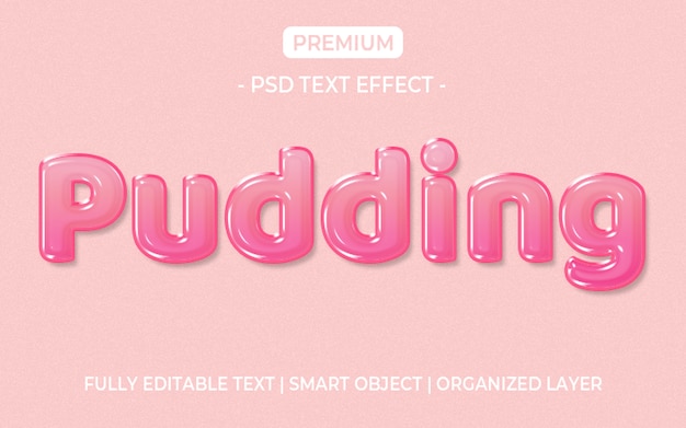 Pink jelly text effect