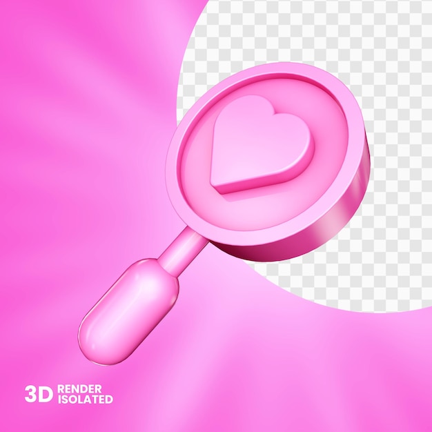 Pink like 3d isolated