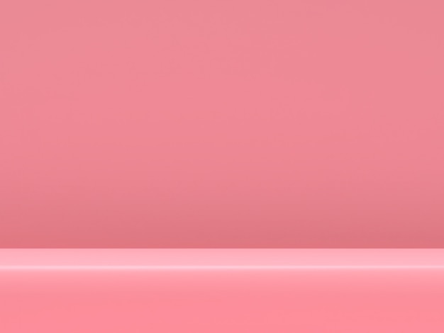 핑크 파스텔 제품 배경에 서있다. 추상 최소한의 기하학 concept.3d 렌더링