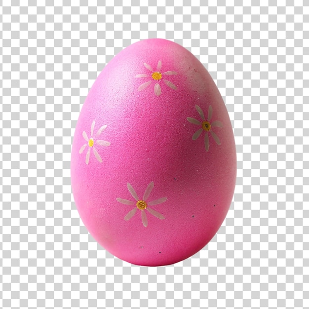 PSD Розовое пасхальное яйцо с теней на прозрачном фоне