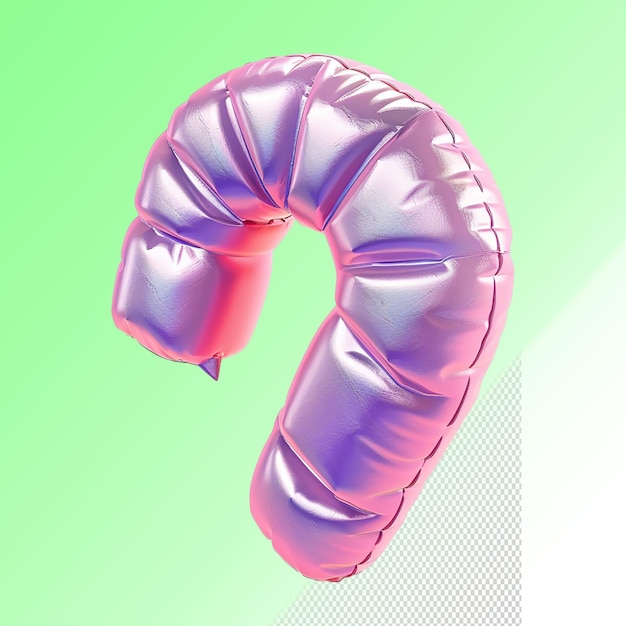 A pink and purple boxing glove with a green background