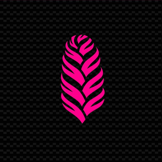 PSD pink and purple pineapple on a black background