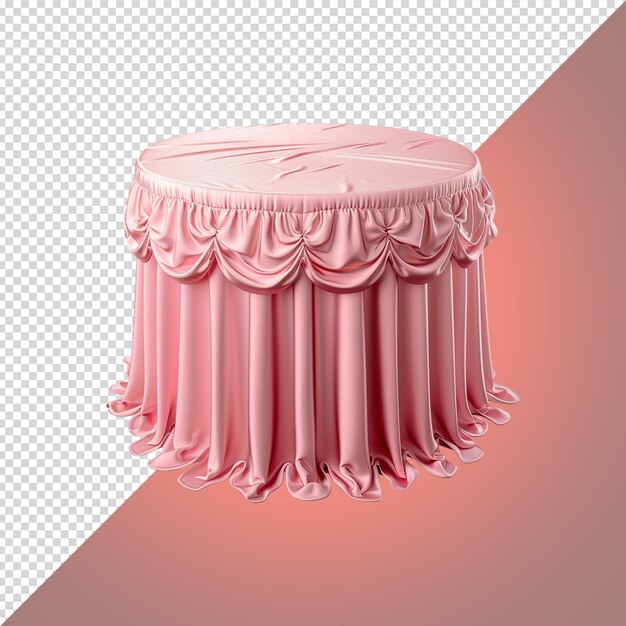 PSD a pink and red box with a pink curtain on it