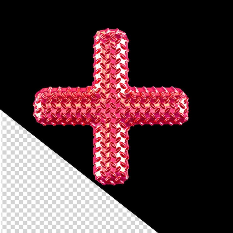 PSD pink ribbed symbol