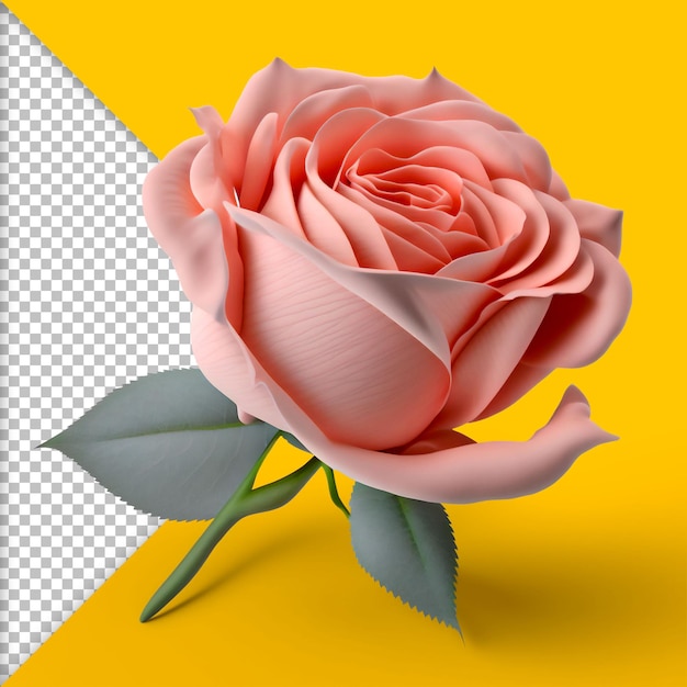 PSD rosa rosa rendering 3d psd